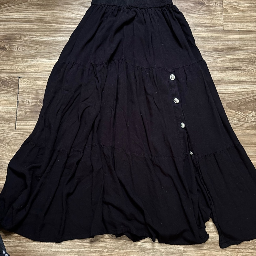 Elegant Black Maxi Skirt
